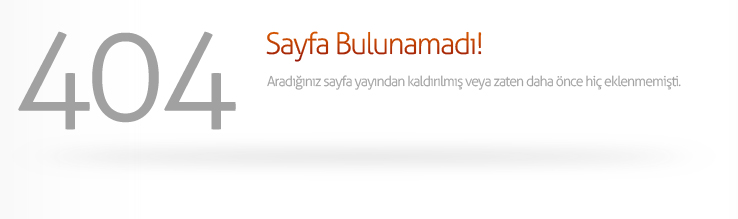 Sayfa Bulunamadı